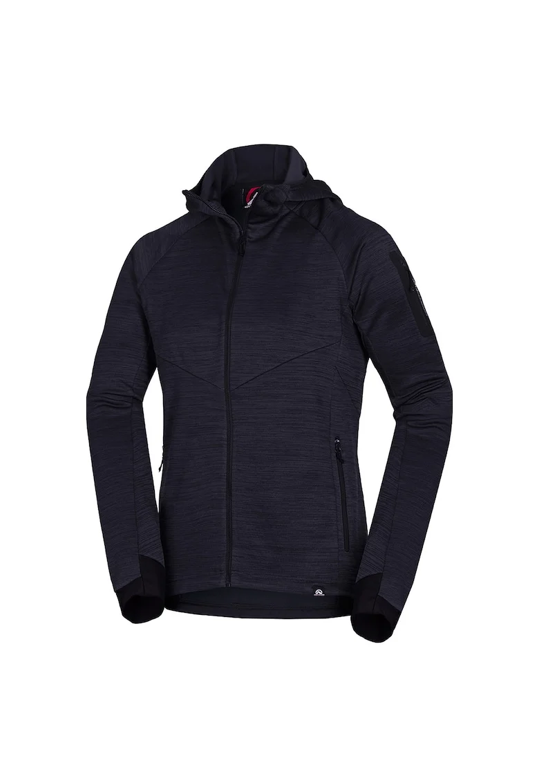 Men's universal functional hoodie DAMMASTOCK, Negru melange