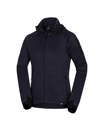 Men's universal functional hoodie DAMMASTOCK, Negru melange