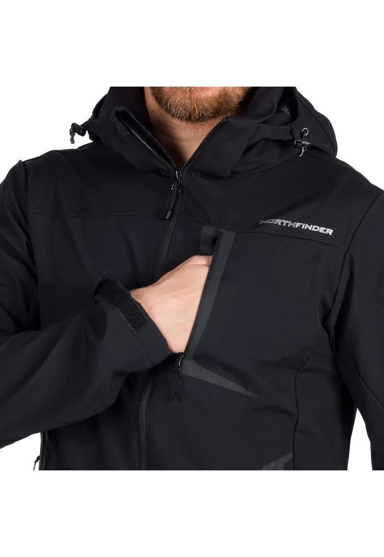 Men´s ski softshell jacket BORUM, Negru