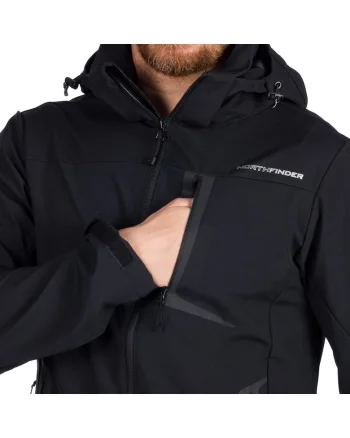 Men´s ski softshell jacket BORUM, Negru