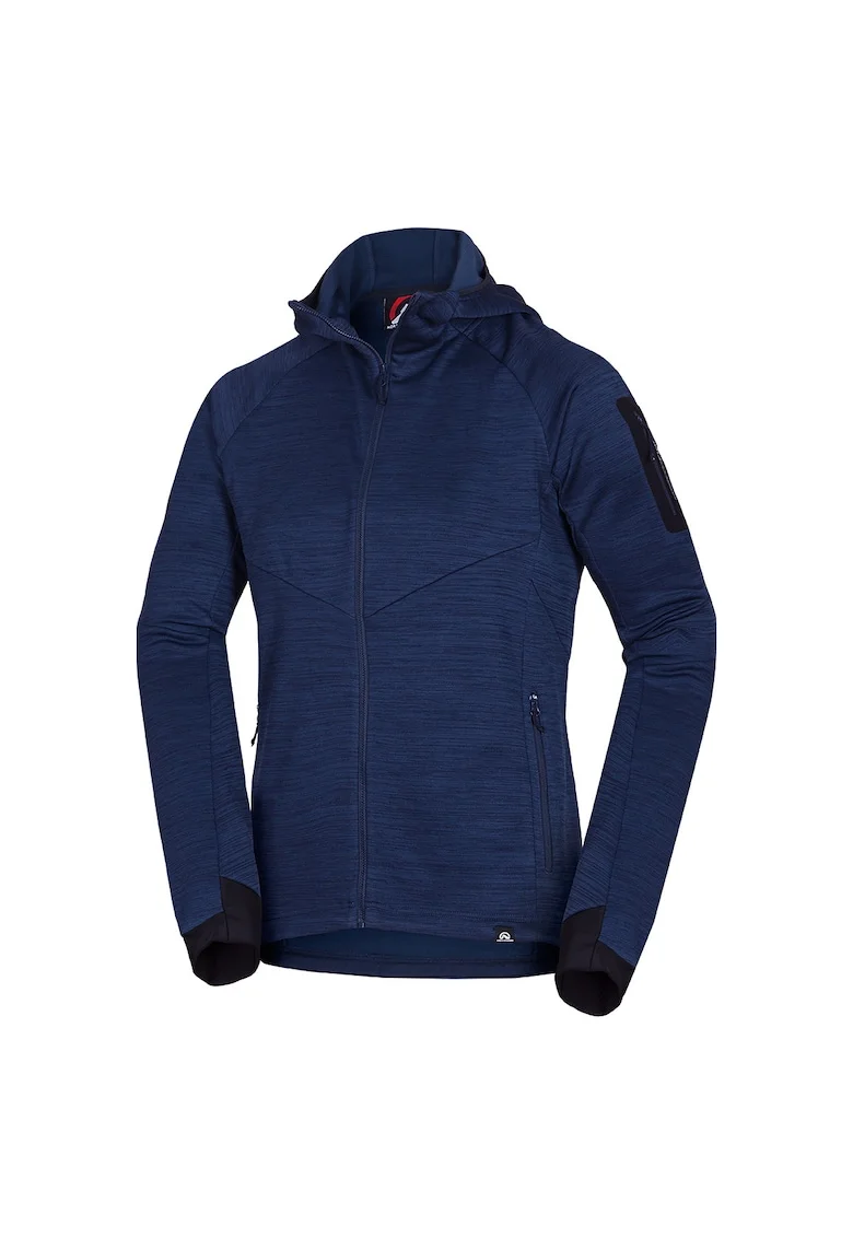 Men's universal functional hoodie DAMMASTOCK, Albastru melange