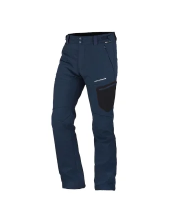 Men's insulated softshell trousers GINEMON NO-5007OR, Bleumarin