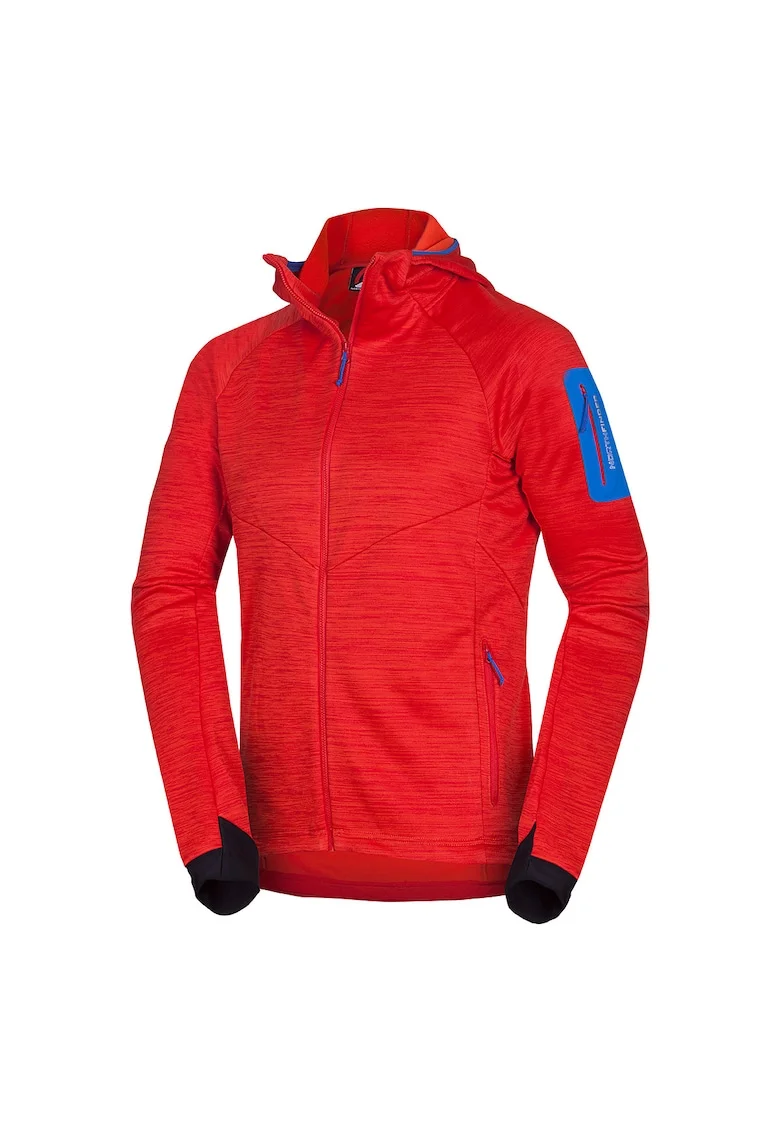 Men's universal functional hoodie DAMMASTOCK, Rosu