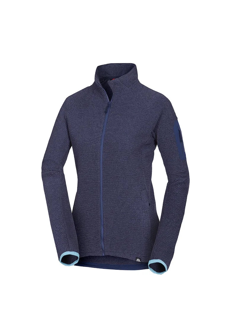 Women's warm fleece sweatshirt CEVEDALE, Blue nights
