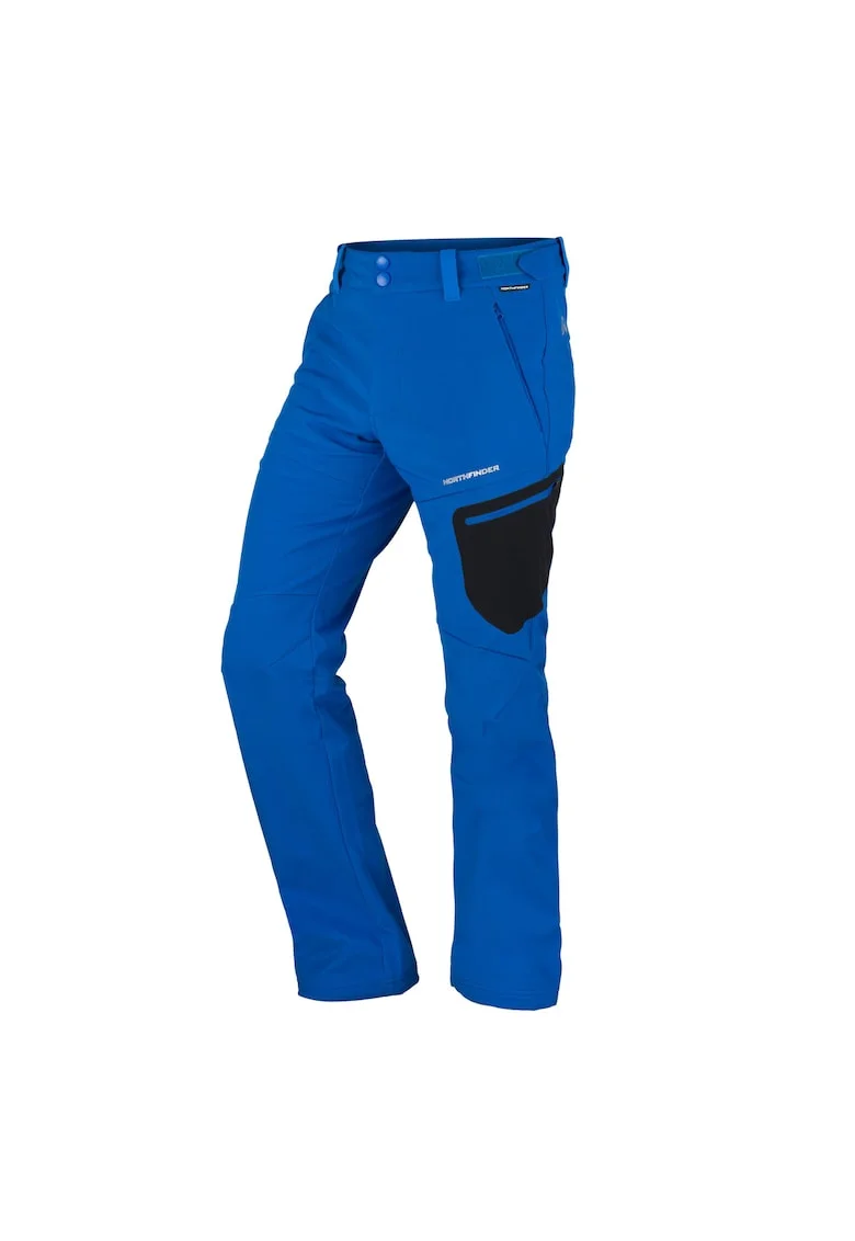 Men's insulated softshell trousers GINEMON NO-5007OR, Albastru