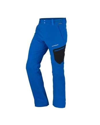 Men's insulated softshell trousers GINEMON NO-5007OR, Albastru