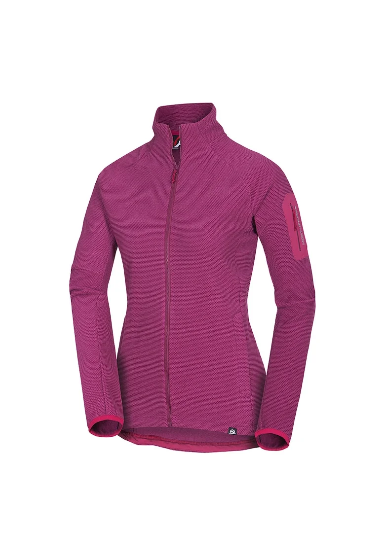 Women's warm fleece sweatshirt CEVEDALE, Rosu