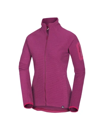 Women's warm fleece sweatshirt CEVEDALE, Rosu