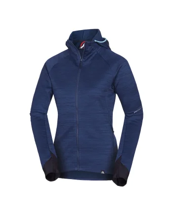 Women's universal functional hoodie BUIN, Albastru melange