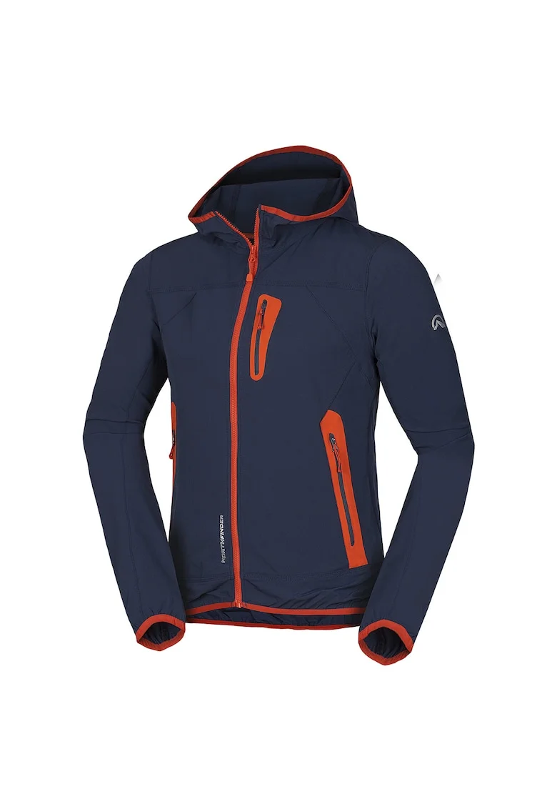 Men's softshell jacket active CASE, Bleumarin inchis
