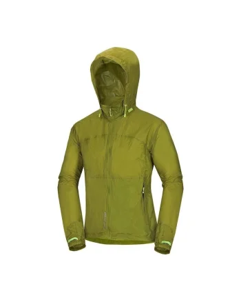 Men's waterproof multisport jacket stowable 2L NORTHKIT, Verde masliniu