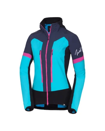 Women's hybrid ski-touring jacket Polartec® KRIZNA 1, Albastru