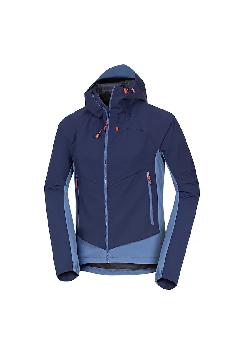 Men's trekking hybrid softshell active jacket CIRO, Albastru