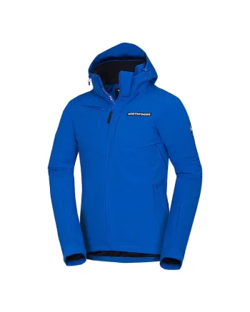 Men's ski jacket insulated DREWIN BU-50091SNW, Albastru