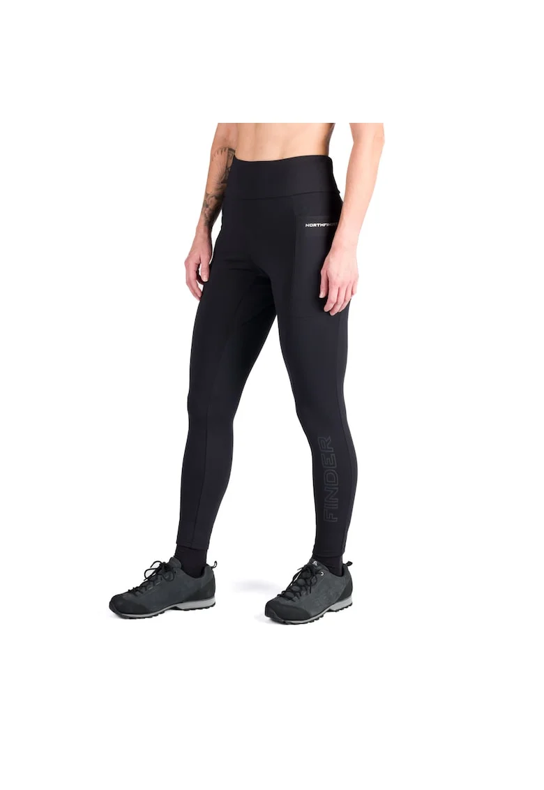 Women's insulated outdoor leggings JAYME, Negru