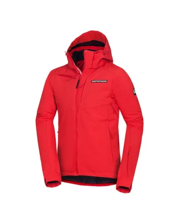 Men's ski jacket insulated DREWIN BU-50091SNW, Rosu