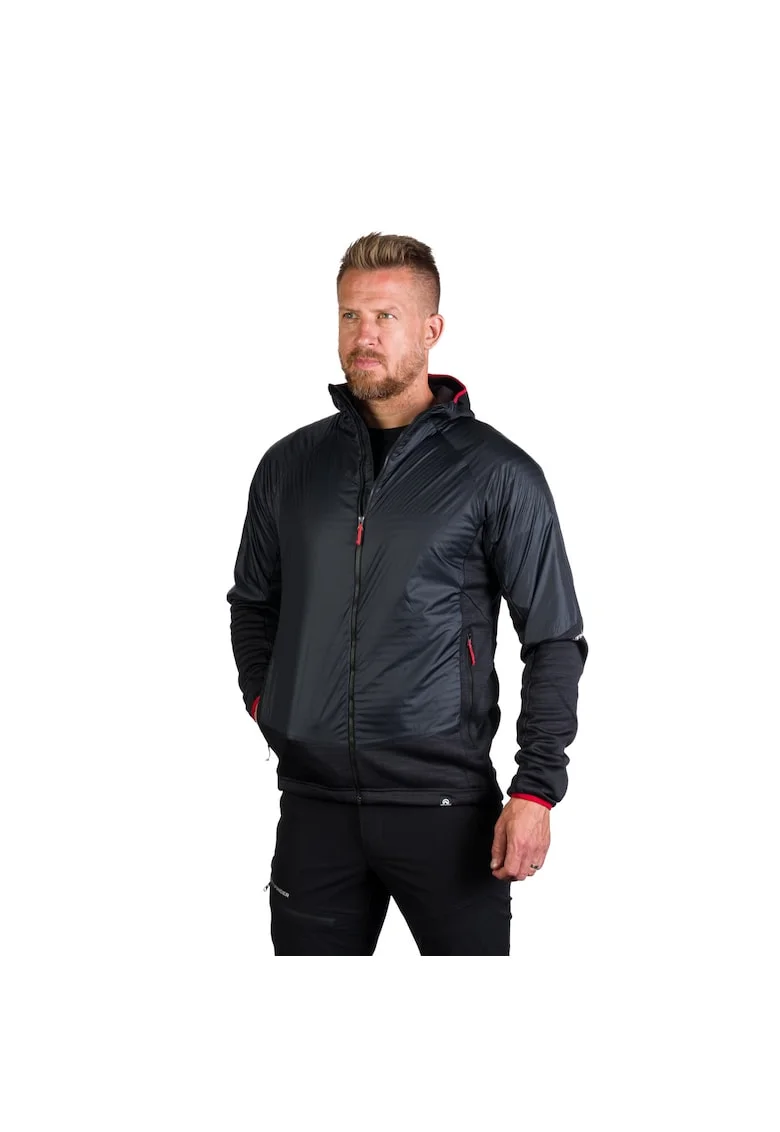 Men's hybrid jacket with active insulation CERVINO, Negru