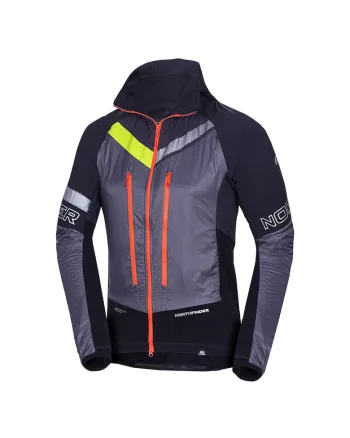 Men's ski-touring hybrid jacket Polartec® Alpha® SOLISKO 2, Black Grey