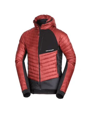 Men's outdoor lightweight insulated jacket BALINT, Negru/Brick