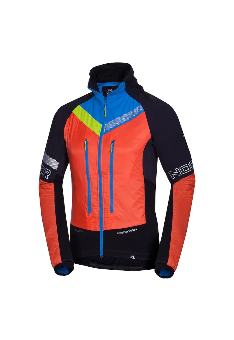 Men's ski-touring hybrid jacket Polartec® Alpha® SOLISKO 2, Negru/Portocaliu