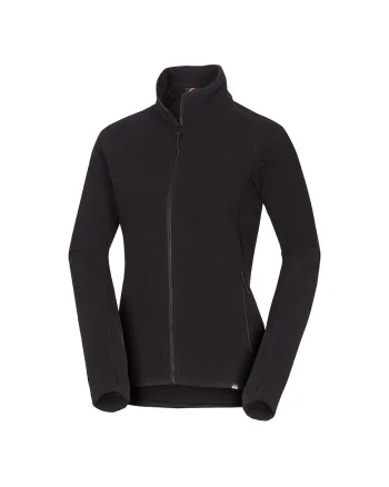 Women's outdoor fleece hoodie RAYNA, Negru