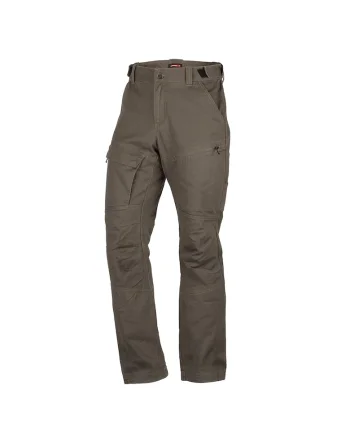 Men's travel pocket pants in cotton style LUCJAN, Gri antracit