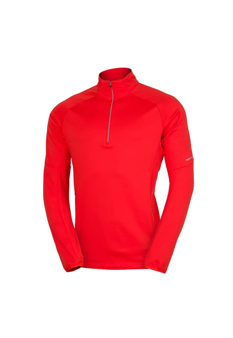Men's technical ski sweater for active sports BARNEY, Portocaliu