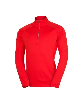 Men's technical ski sweater for active sports BARNEY, Portocaliu