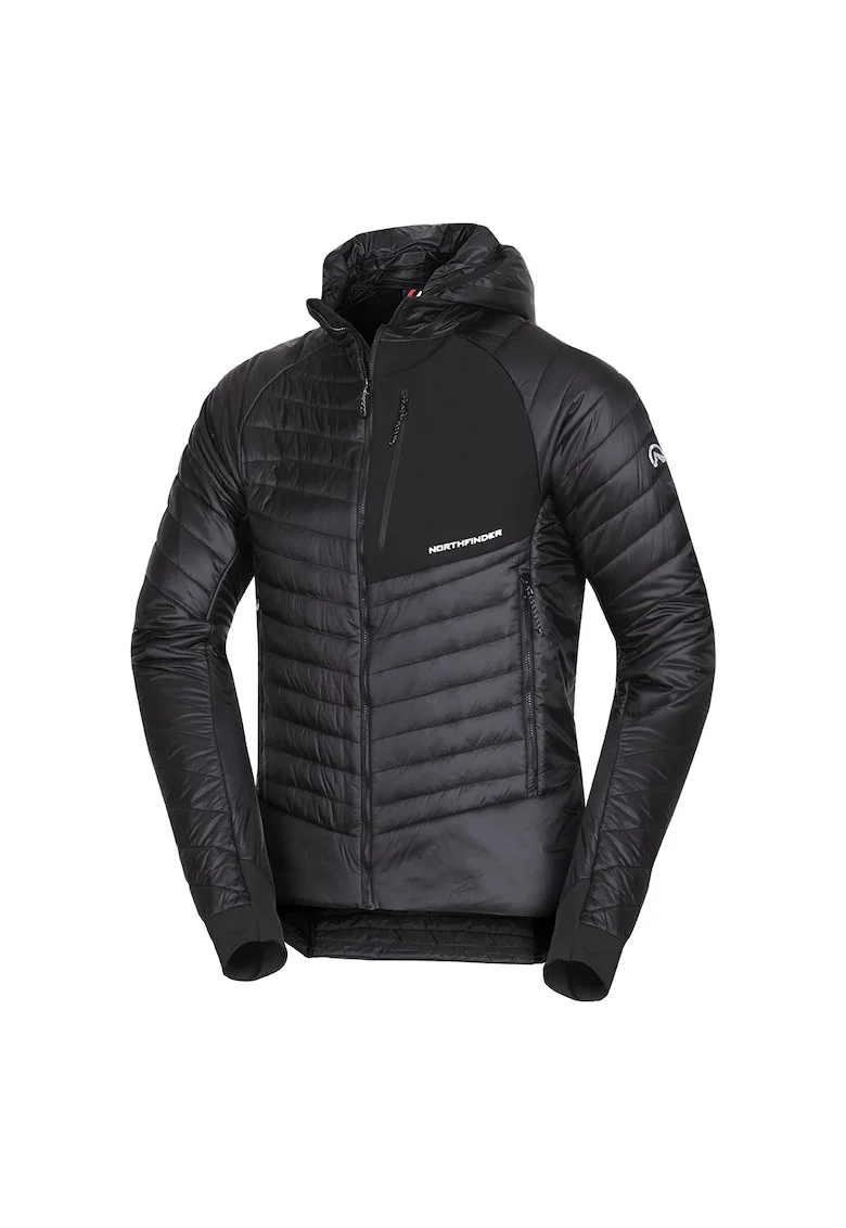 Men's outdoor lightweight insulated jacket BALINT, Negru