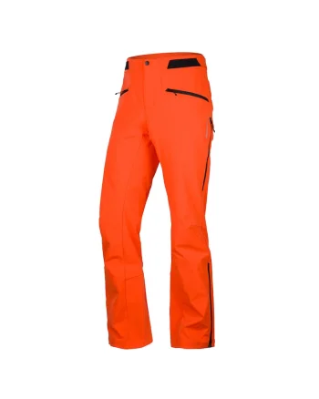 Men's ski softshell pants 3L BURT, Portocaliu