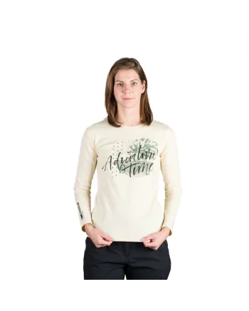 Women's organic cotton T-shirt DIYA, Alb fildes