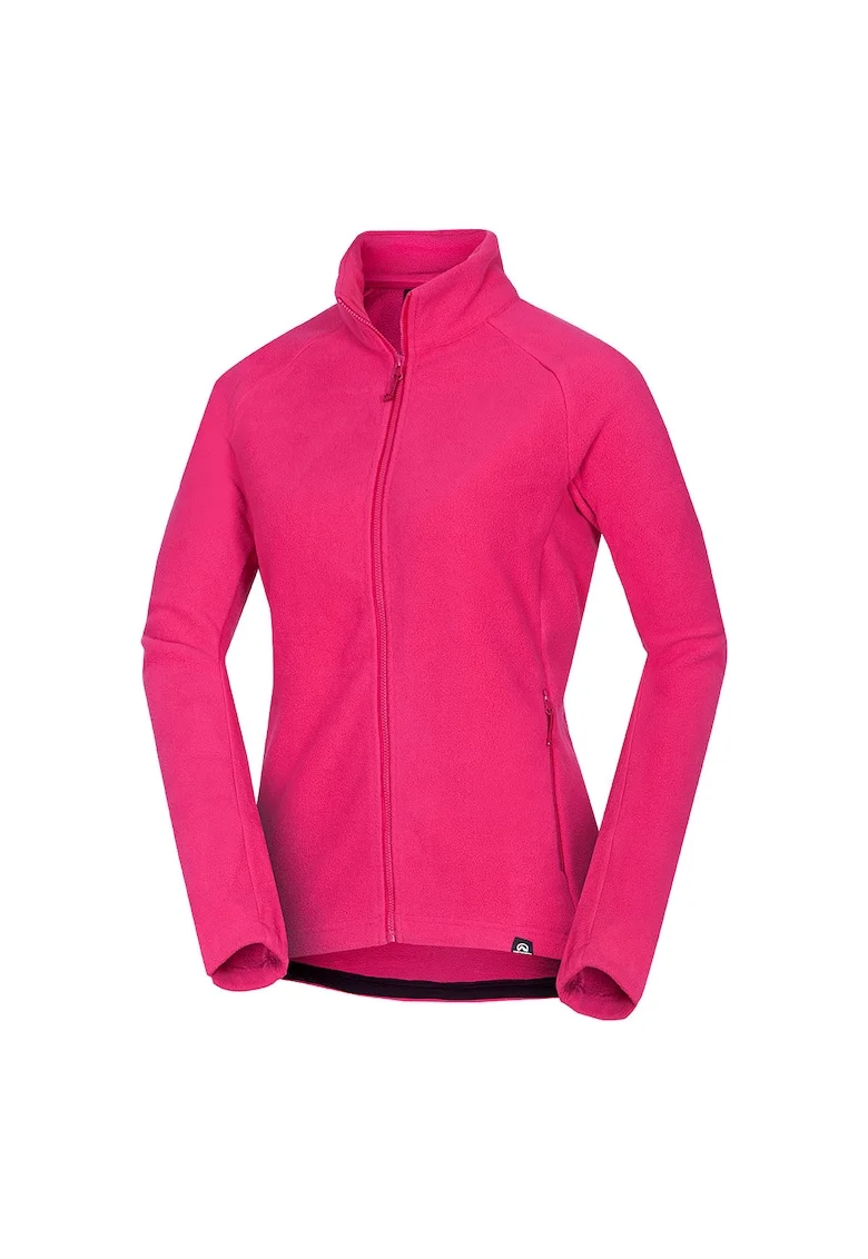 Women's outdoor fleece hoodie RAYNA, Rosu
