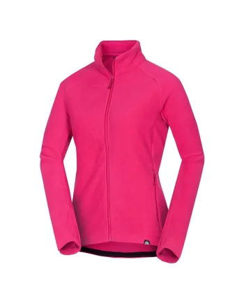Women's outdoor fleece hoodie RAYNA, Rosu