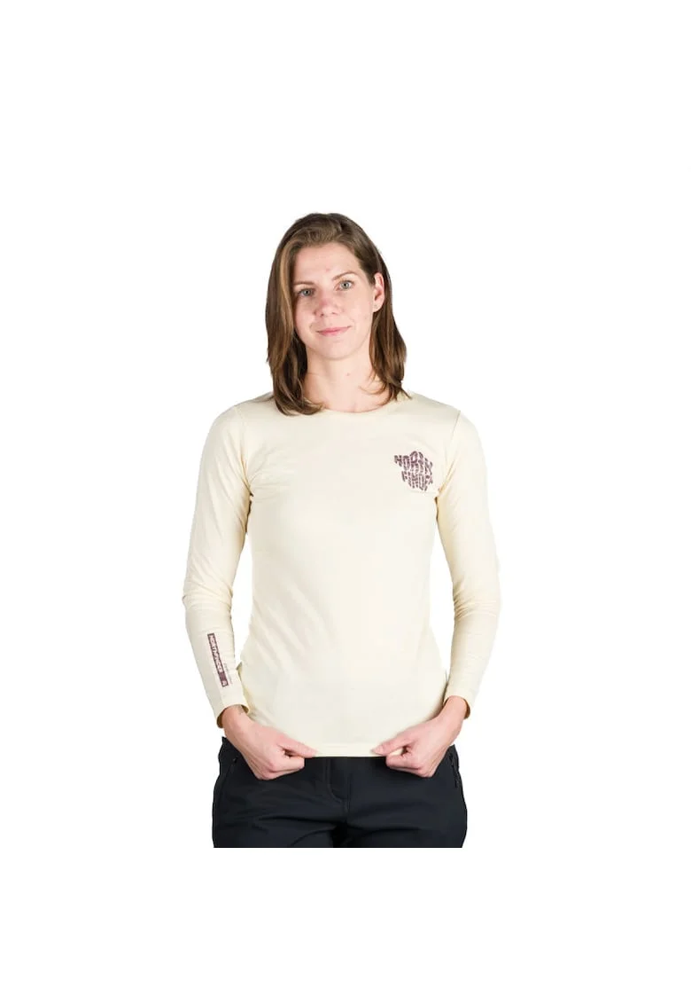 Women's organic cotton T-shirt HAILIE, Alb fildes