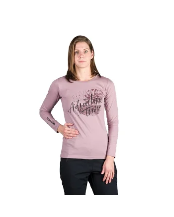 Women's organic cotton T-shirt DIYA, Roz prafuit