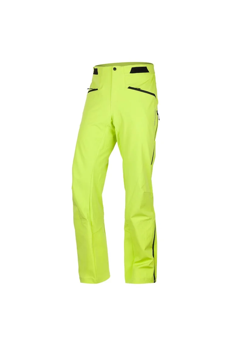 Men's ski softshell pants 3L BURT, Verde lime