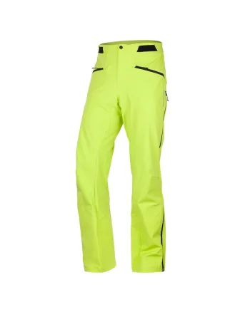 Men's ski softshell pants 3L BURT, Verde lime
