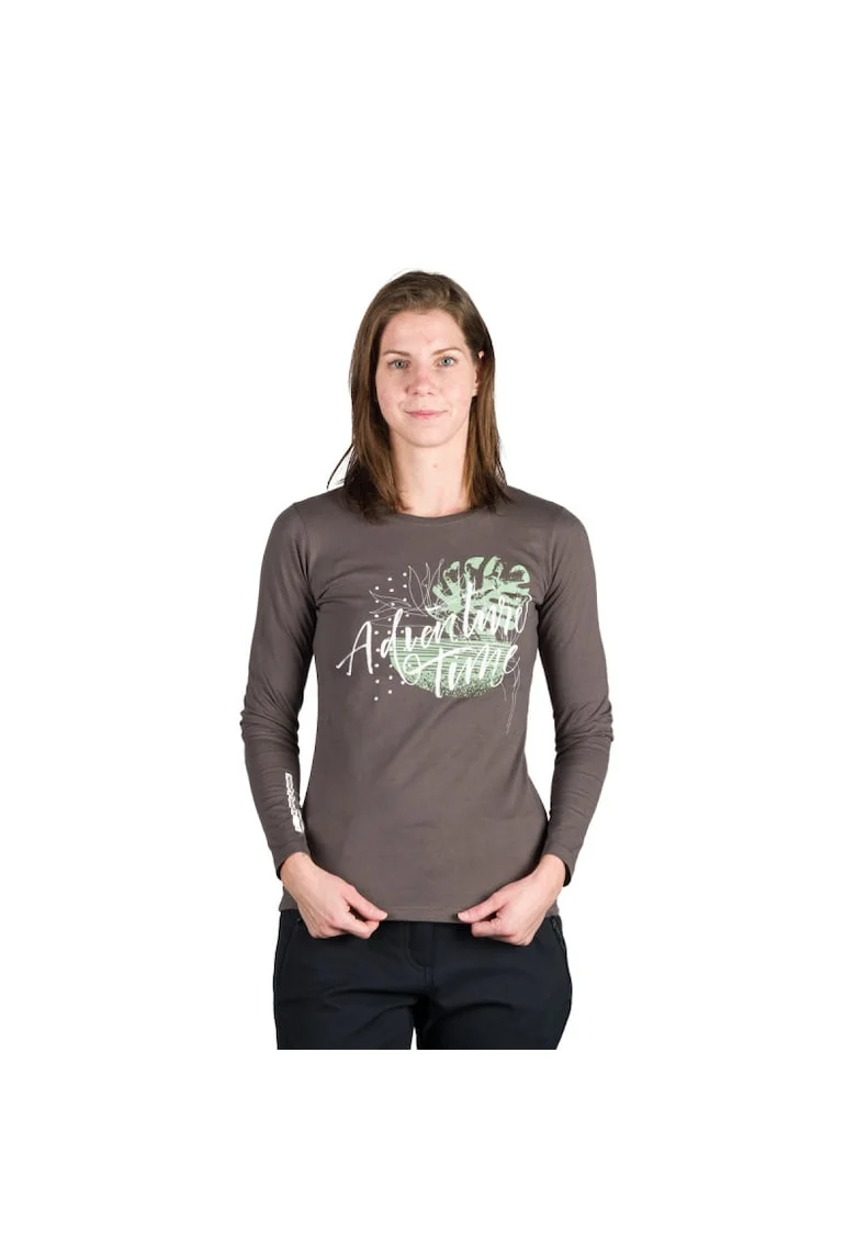 Women's organic cotton T-shirt DIYA, Verde inchis