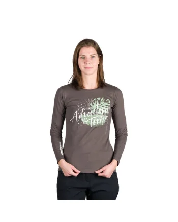 Women's organic cotton T-shirt DIYA, Verde inchis