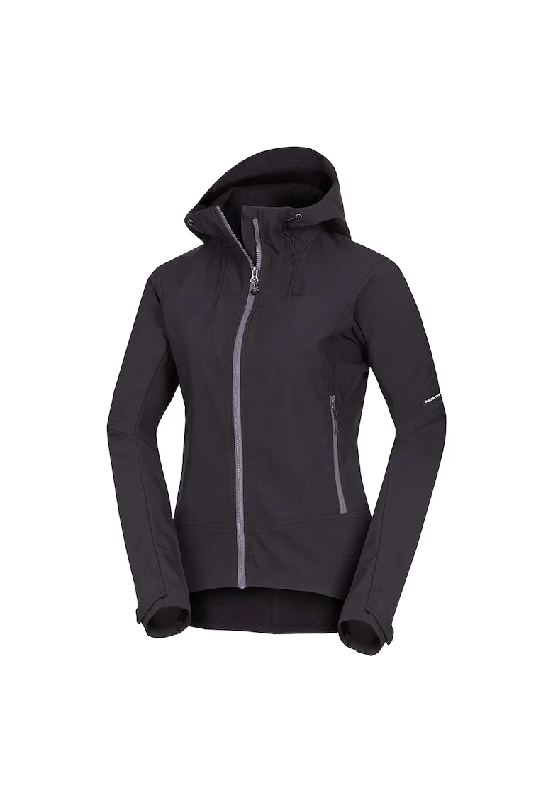 Women's travel softshell jacket 3L TIFFANI, Negru
