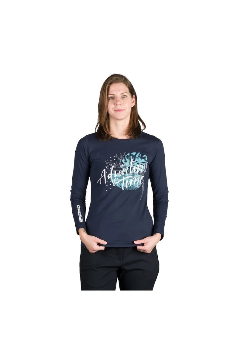 Women's organic cotton T-shirt DIYA, Blue nights