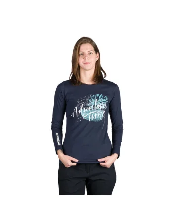 Women's organic cotton T-shirt DIYA, Blue nights