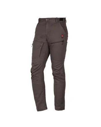 Men's travel pocket pants in cotton style LUCJAN, Verde