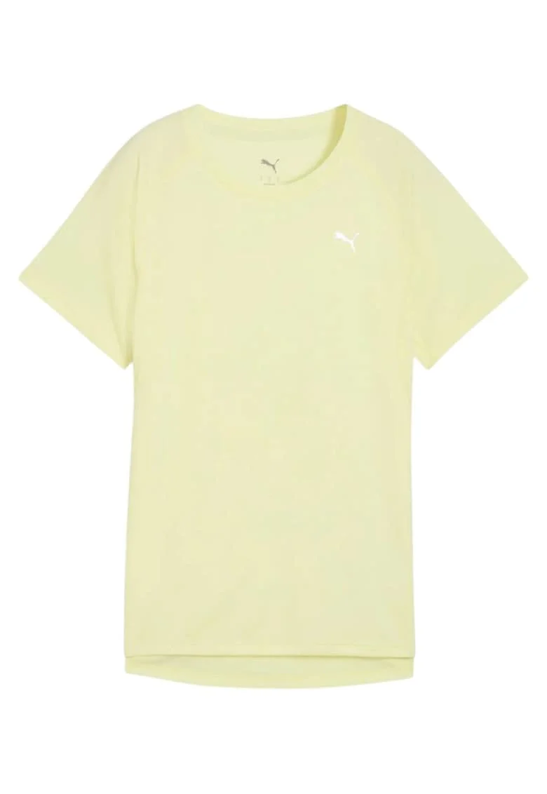 Tricou alergare dama  Velocity FW 2025, Galben pal