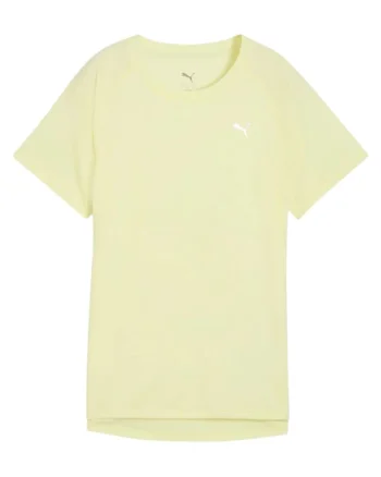 Tricou alergare dama  Velocity FW 2025, Galben pal