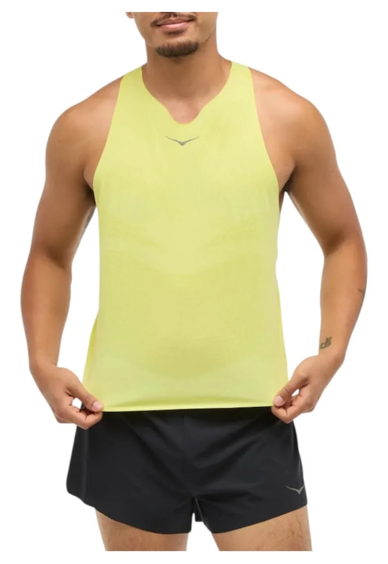 Maiou alergare barbati  Race Singlet, Galben pal