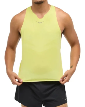 Maiou alergare barbati  Race Singlet, Galben pal