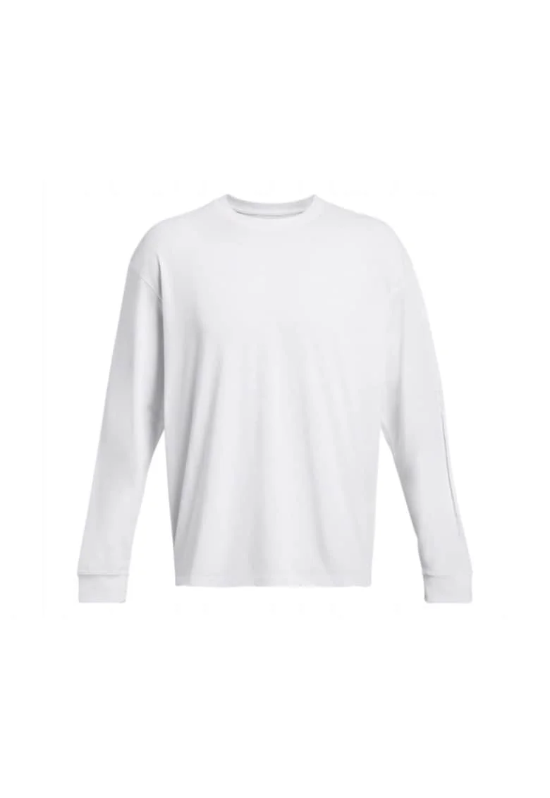 Bluza sport barbati  model UA HW Tonal Wordmark, croiala lejera, alb, bumbac si poliester,