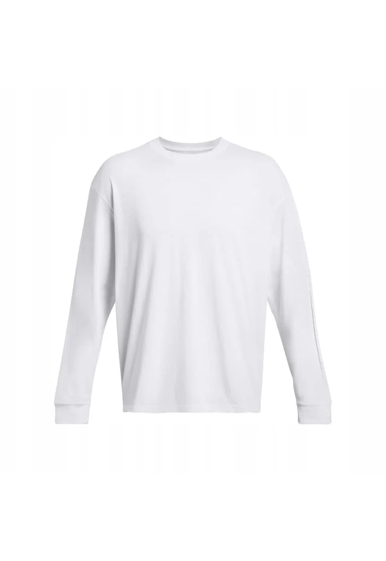 Bluza sport barbati  UA HW Tonal Wordmark LS, alba, Alb