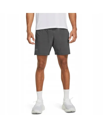 Pantaloni scurti sport barbati  UA Launch Pro 2n1 7'', gri, material sintetic, tehnologie racire